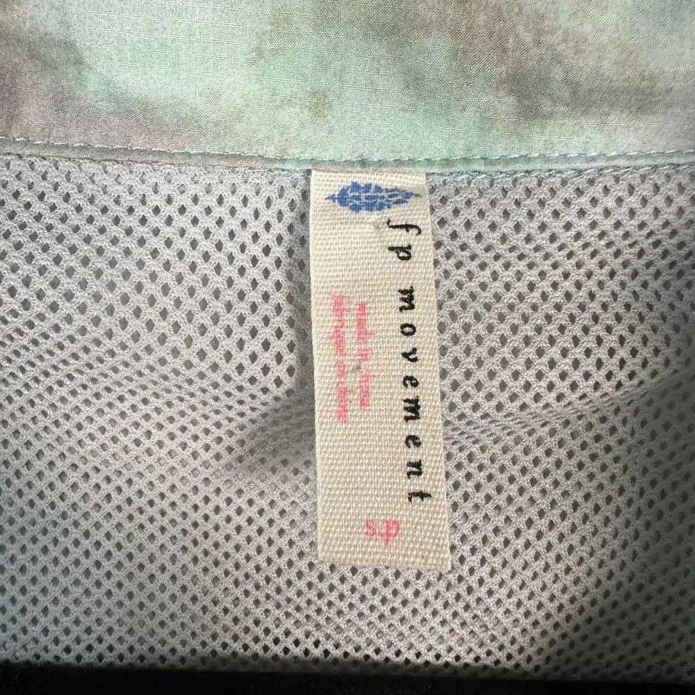 Free People Movement To Dye For Packable Jacket Size Small Blue Oversized